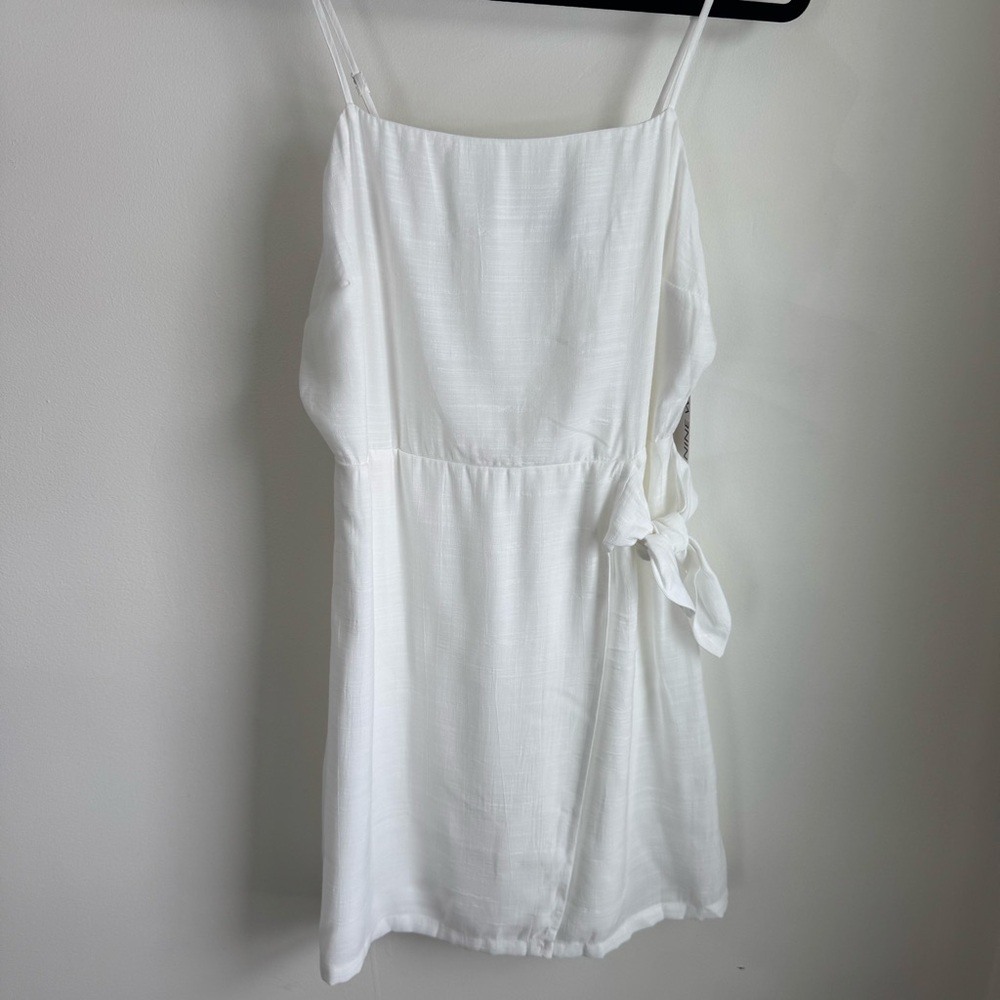 Nine West White Spaghetti Strap Mini Dress